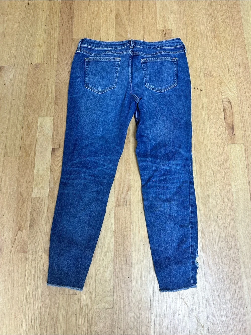 Classic Blue Women's Distressed Jeans